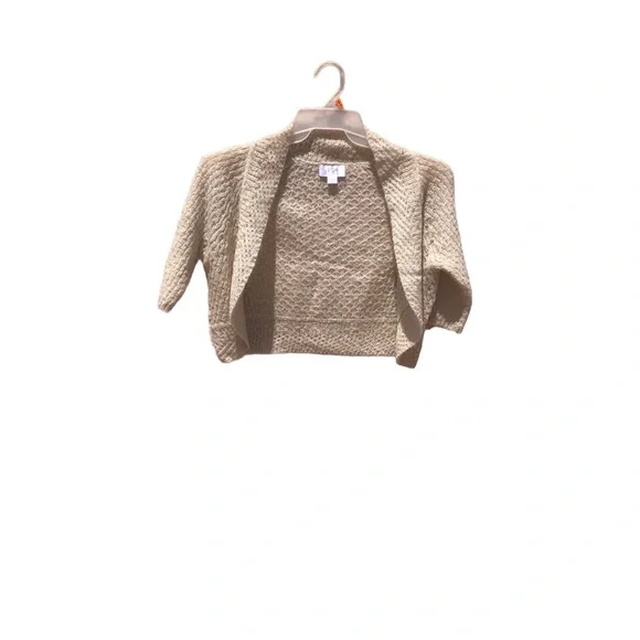 Ann Taylor Loft Women’s Shrug Sweater Size M. Cream Color with Hint of Pink. - Picture 6 of 8